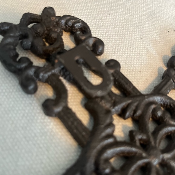 Vintage Black Cast Iron Wall Decor - Picture 2 of 4